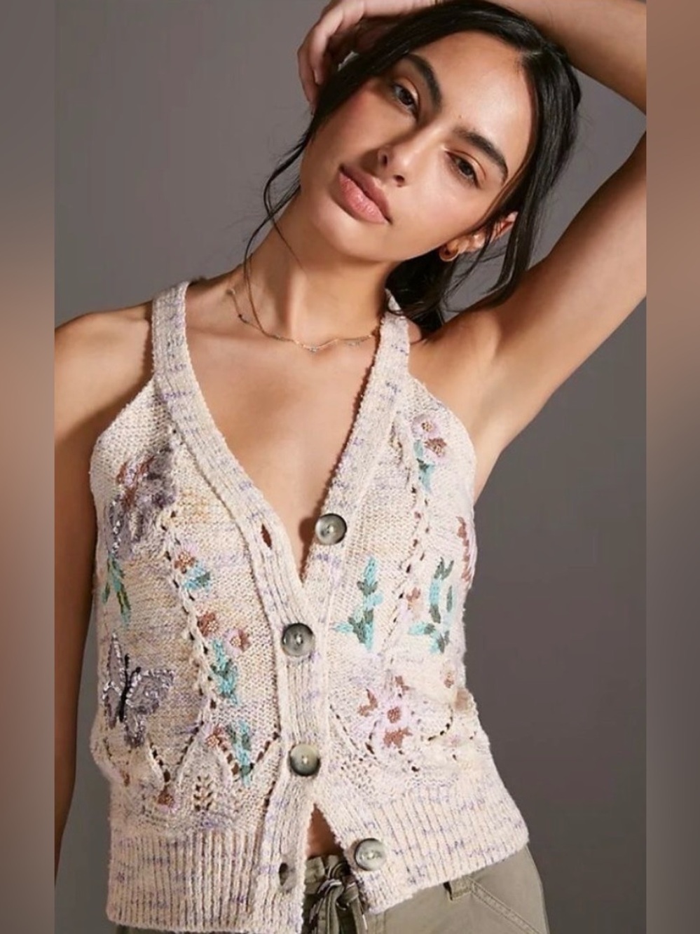 Anthropologie Gardenia Vest